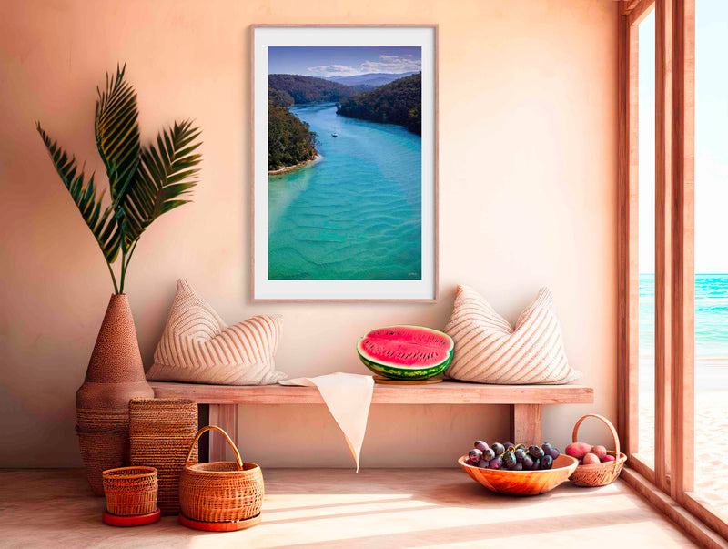 Pambula River safe shelter, wall art, Sapphire Coast NSW