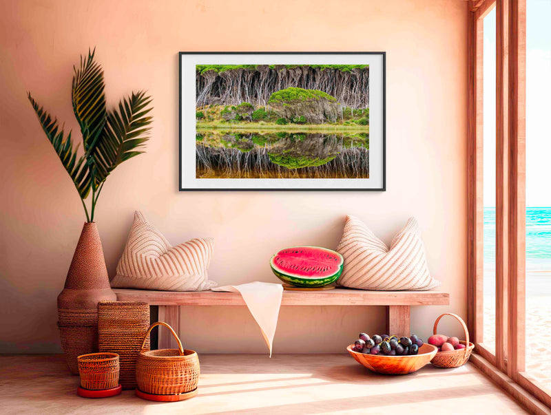 Bournda Lagoon reflections, wall art, Sapphire Coast NSW