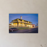 Tathra Hotel acrylic panel wall art in a hallway