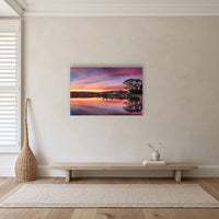 Spencer Park acrylic panel wall art in a hallway