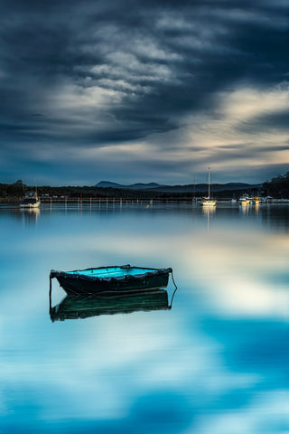 Little Boat — Artistic Treatment Wall Art | Merimbula NSW