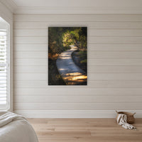 Merimbula Boardwalk — Two acrylic panel wall art in a coastal bedroom