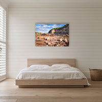 Lennards Island acrylic panel wall art in a bedroom