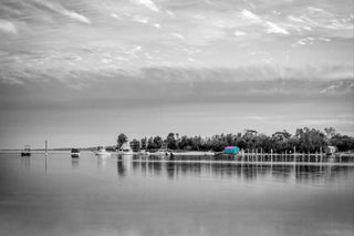 Mitchies Jetty — B&W with Colour Wall Art | Merimbula NSW