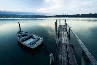 Little Boat at Fishpen Jetty — Wall Art | Merimbula NSW