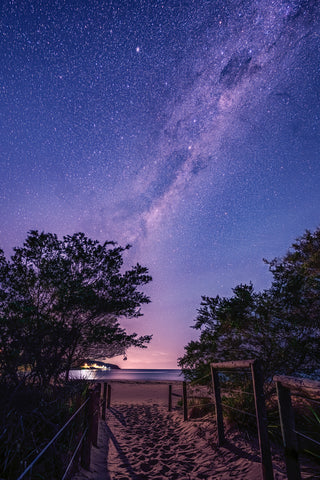 Main Beach Milky Way — Night Sky Wall Art | Merimbula NSW