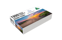 Short Point jigsaw puzzle, 1000 piece — dawn at the lake opening, Merimbula NSW