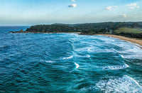 Cuttagee Beach print, South Coast NSW with One Tree Hill in distance