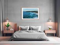 Cuttagee Beach in timber frame wall art