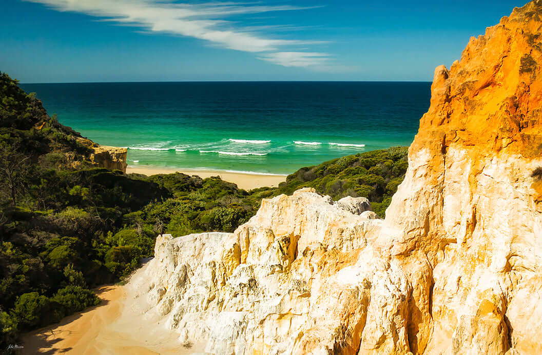 The Pinnacles Pambula print, dramatic erosion formation near Eden NSW
