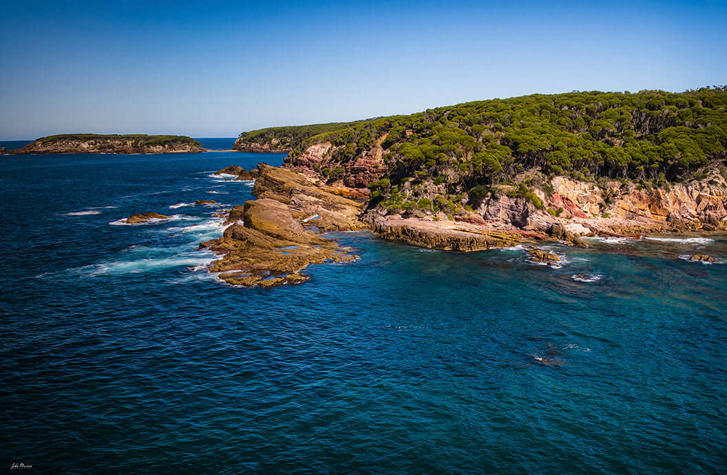 Terrace Beach Lennards Island print, Far South Coast NSW