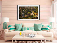 Merimbula Boardwalk in black frame wall art