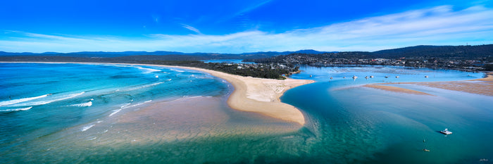 Merimbula Lake super wide panorama, Sapphire Coast NSW — fine art print