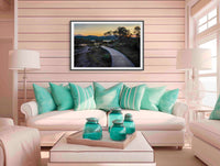 Merimbula Boardwalk Four in black frame