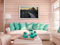 Merimbula Boardwalk through the mangroves at golden hour, NSW — print detail