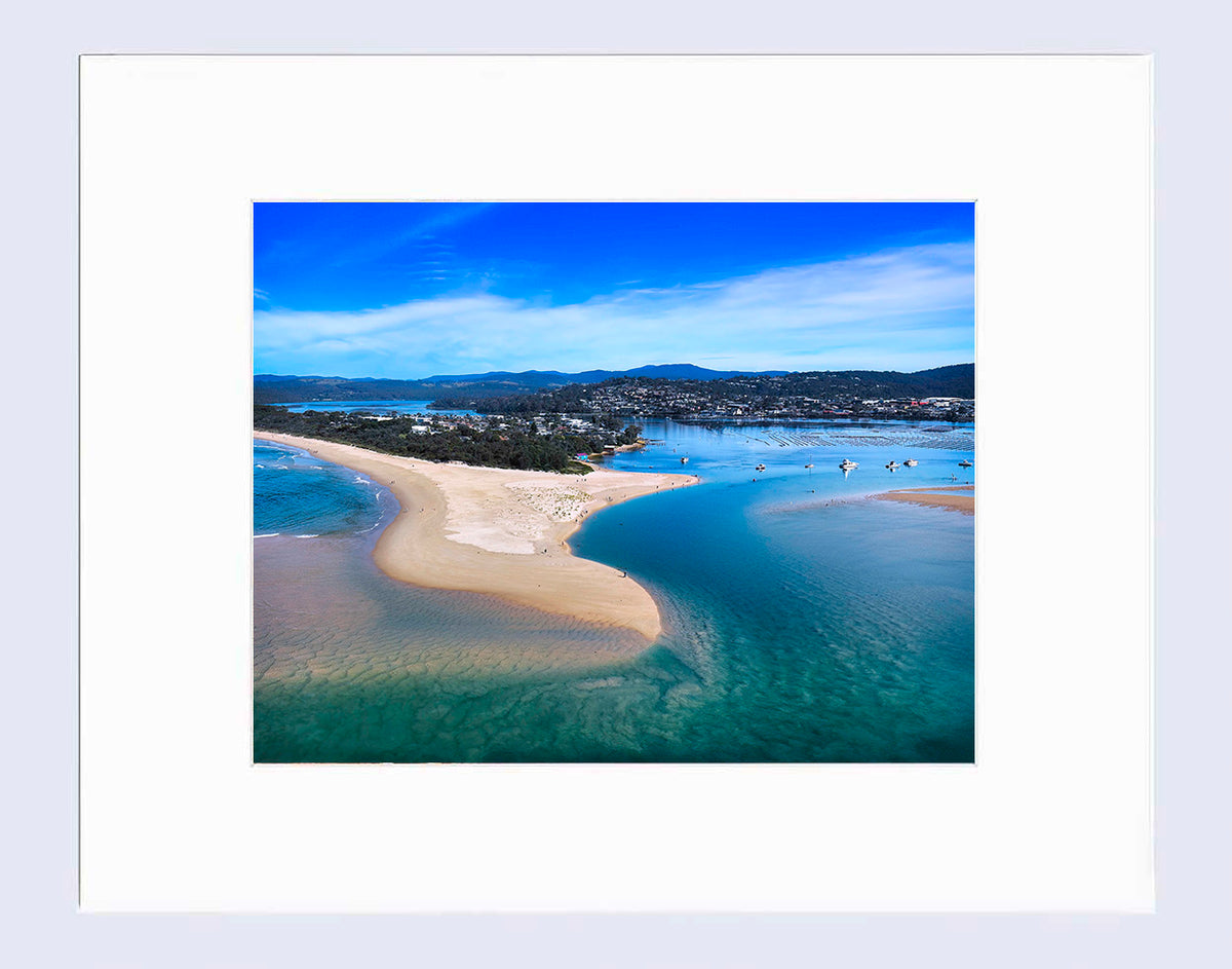 Mat print 16x20 — Merimbula Lake and coastline, NSW Sapphire Coast