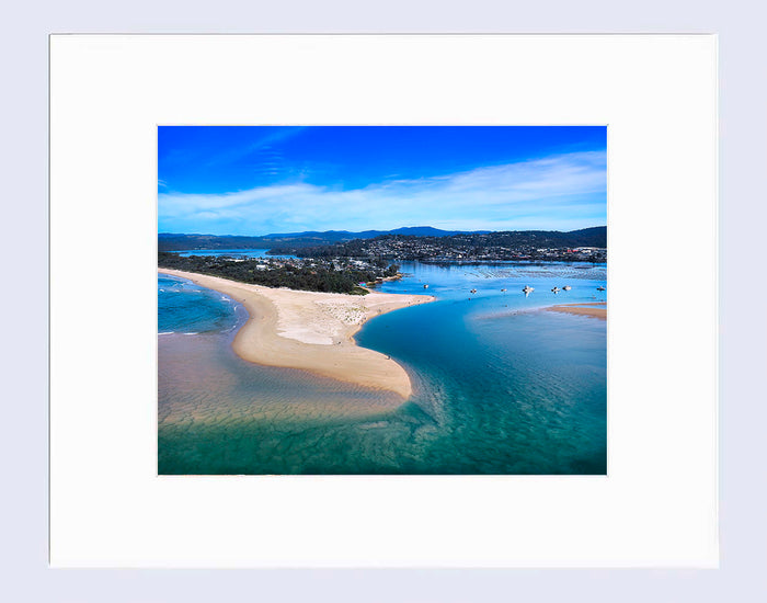 Mat print 16x20 — Merimbula Lake and coastline, NSW Sapphire Coast