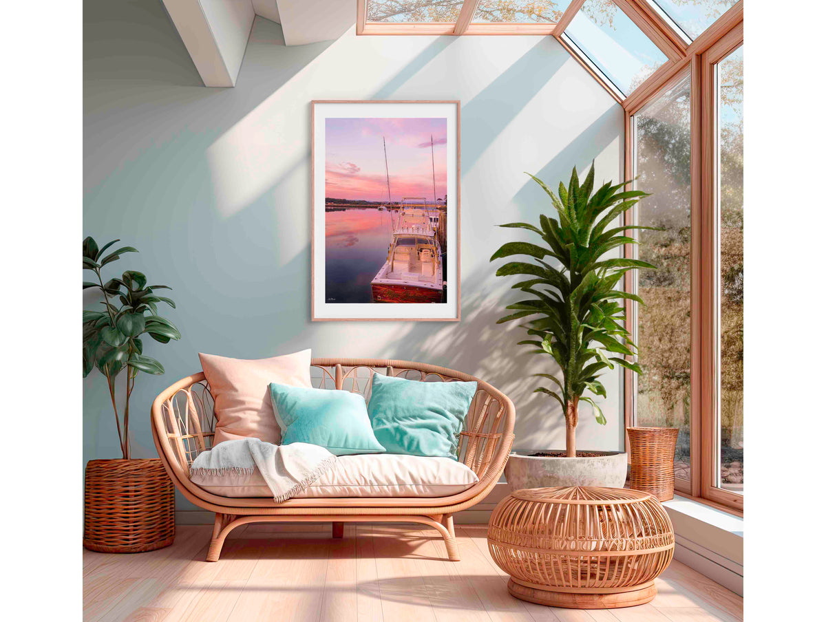 Miss Behavin in timber frame wall art