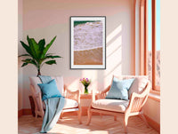 Tura Headlands wall art — waves breaking on rugged headland, NSW Sapphire Coast