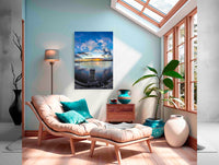 Eden Wharf Sunset acrylic panel print