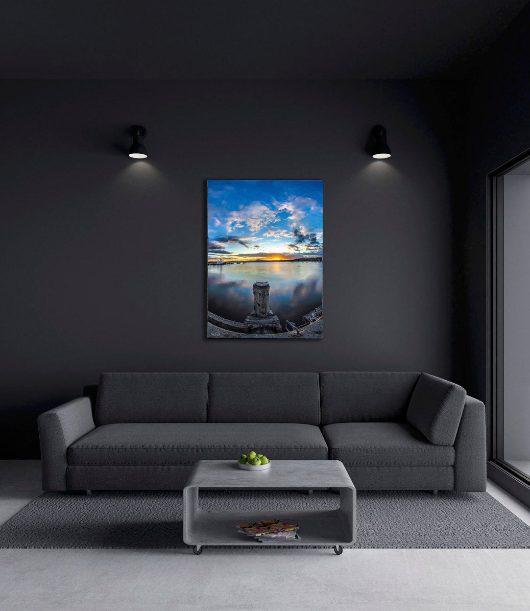 Eden Wharf Sunset virtual staging room view