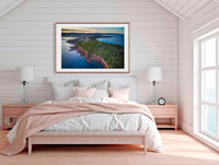 Long Point Merimbula in timber frame wall art
