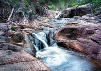 Biamanga waterfall print, sacred Yuin site near Bermagui NSW