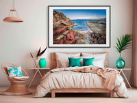 North Head — Worang Point — ancient red rocks, Eden NSW Sapphire Coast — wall art