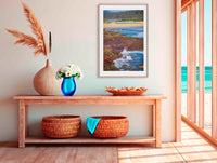 Short Point Merimbula in timber frame wall art
