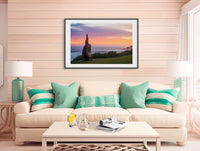 Short Point Sculpture Merimbula in black frame wall art