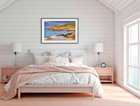 Short Point Merimbula in black frame wall art