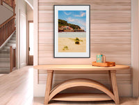 Merimbula Wharf colour in black frame