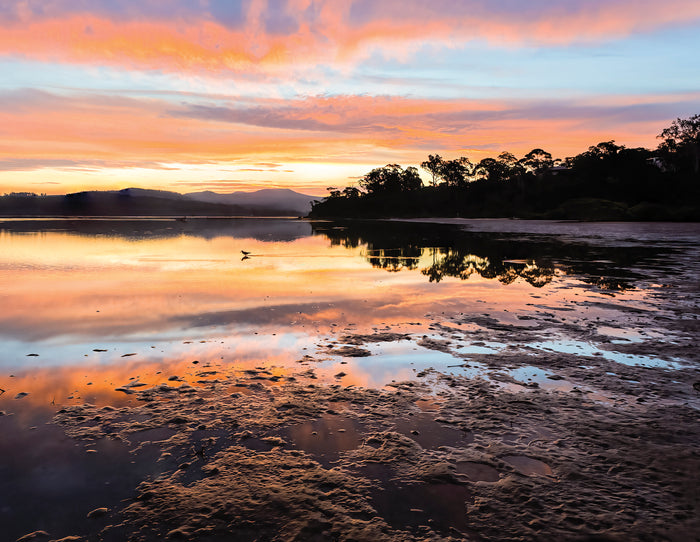 Fridge magnet — Top Lake Merimbula sunset, NSW Sapphire Coast