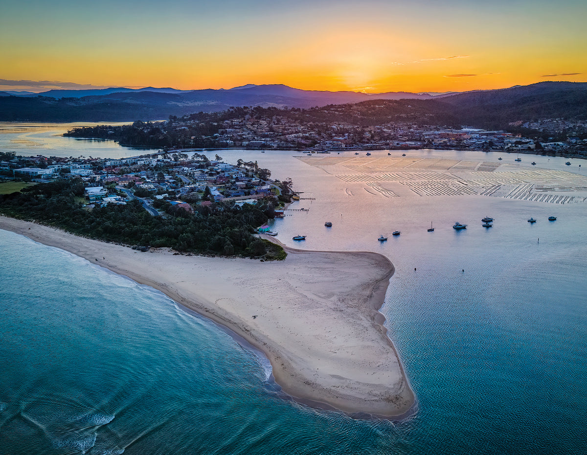 Fridge magnet — Merimbula Lake sunset, Sapphire Coast NSW photography