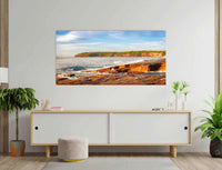 Short Point Sunrise wide panorama — acrylic wall art, Merimbula NSW