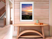 Short Point back lake Merimbula in white frame