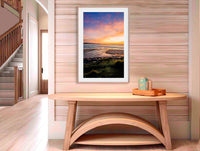 Short Point back lake Merimbula in timber frame