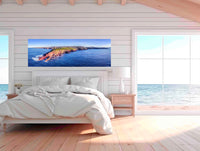 Ben Boyd Tower super wide panorama at golden hour — acrylic wall art, Eden NSW
