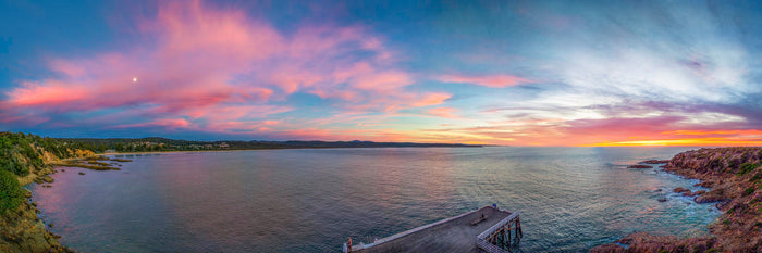 Tathra Wharf 3:1 panorama at sunrise, Far South Coast NSW