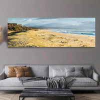 Bournda Beach super wide panorama — acrylic wall art, Bournda National Park, Sapphire Coast NSW