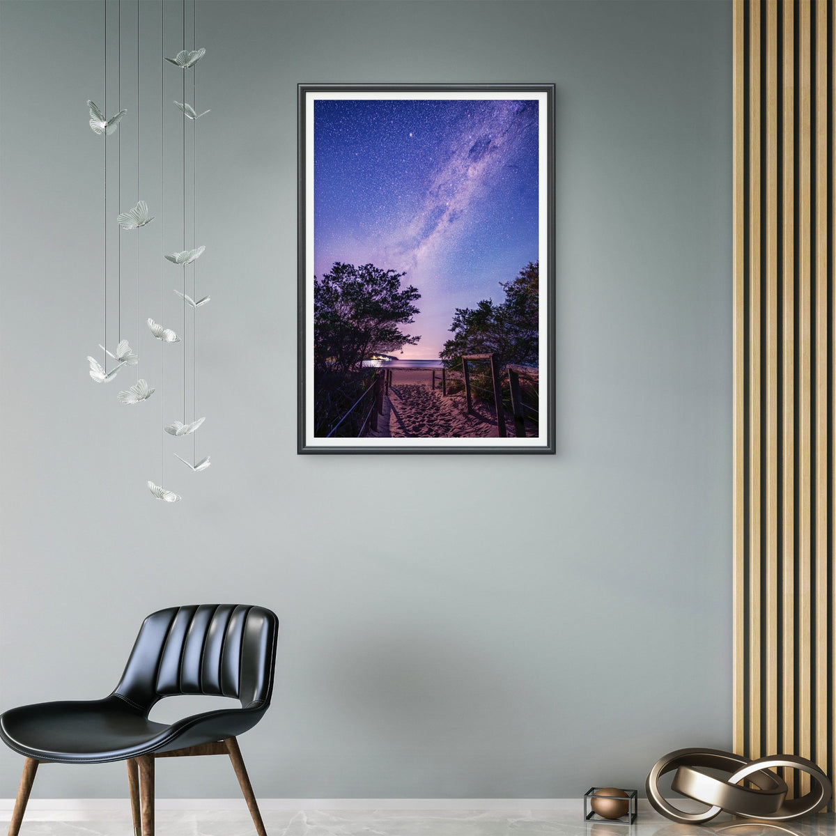 Milky Way night sky over Main Beach, Merimbula NSW Sapphire Coast — wall art
