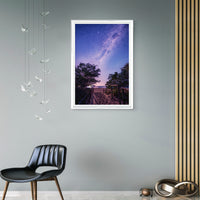 Milky Way night sky over Main Beach, Merimbula NSW Sapphire Coast — print detail