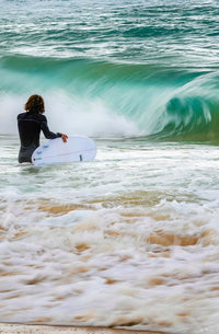 Short Point surfer print, breaking wave at Merimbula beach