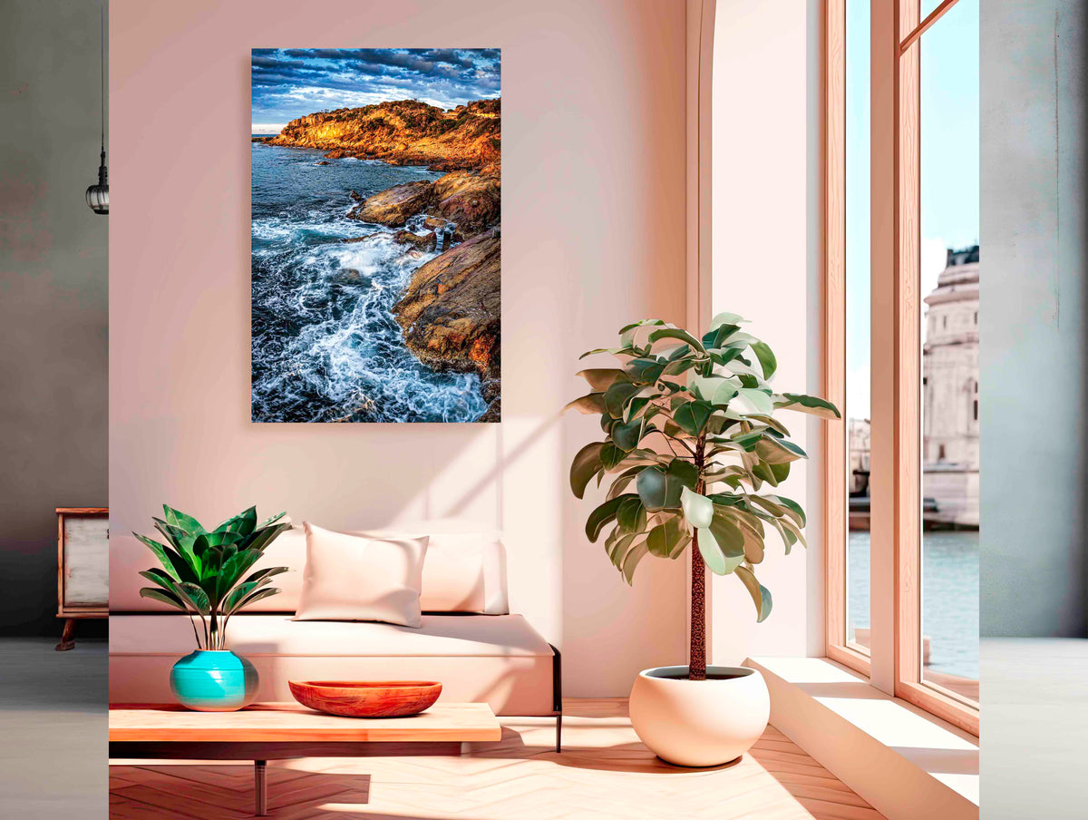 Tathra Rocks acrylic panel wall art