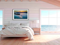 Fishpen Aerial in black frame wall art