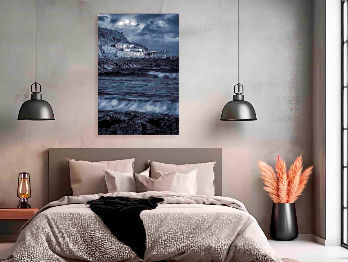 Merimbula Wharf B&W acrylic panel print
