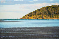 Pambula River entrance print, vivid turquoise water and coastal beauty