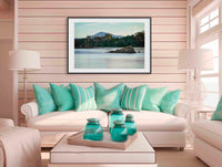 Twofold Bay Eden in black frame wall art