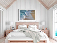 Tura Beach Waves in black frame wall art