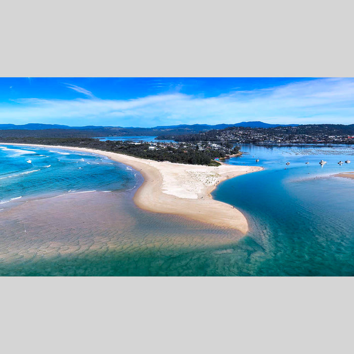 Merimbula Lake beach towel, quick dry microfibre, NSW